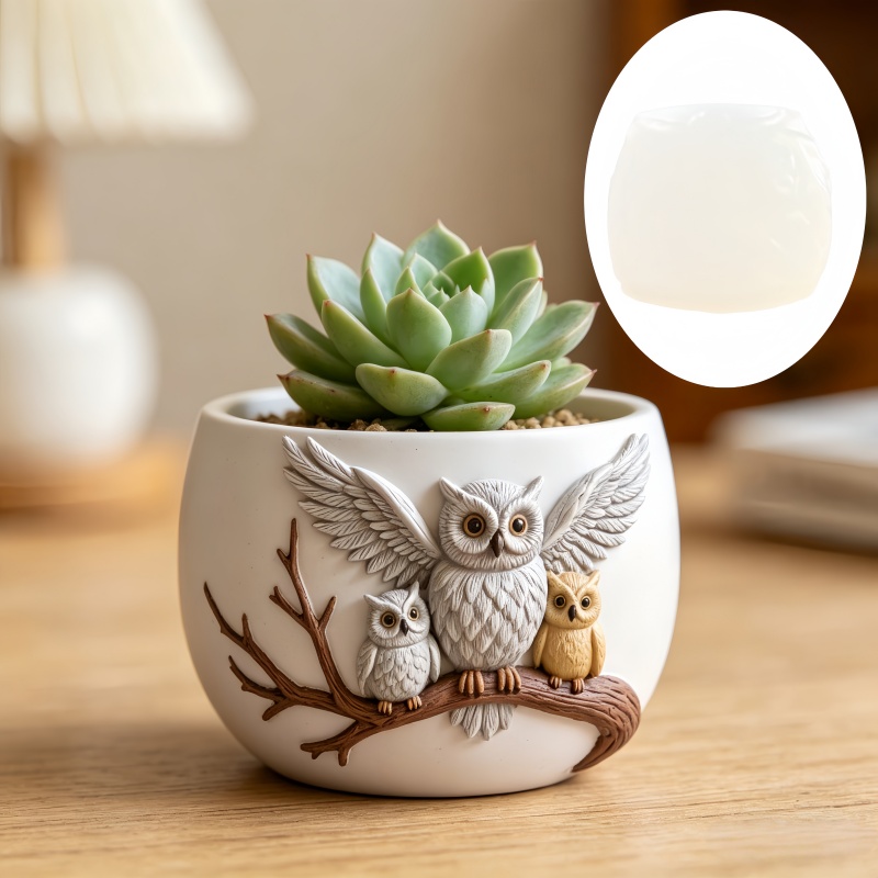 The owl standing on the branch - Echeveria Succulent avis et prix