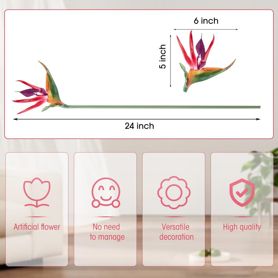 12 Pcs Bird of Paradise Artifi - Bird Paradise Strelitzia avis et prix