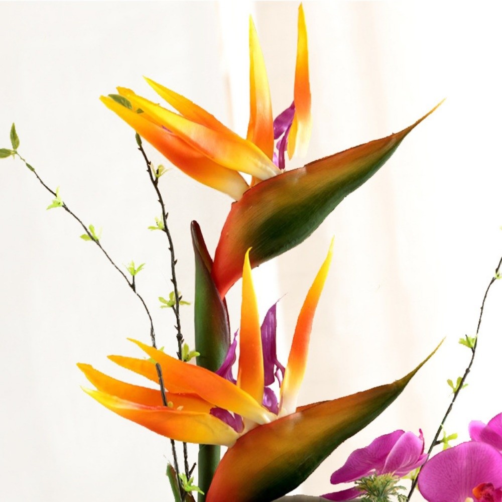 Long Stem Artificial Bird of P - Bird Paradise Strelitzia avis et prix