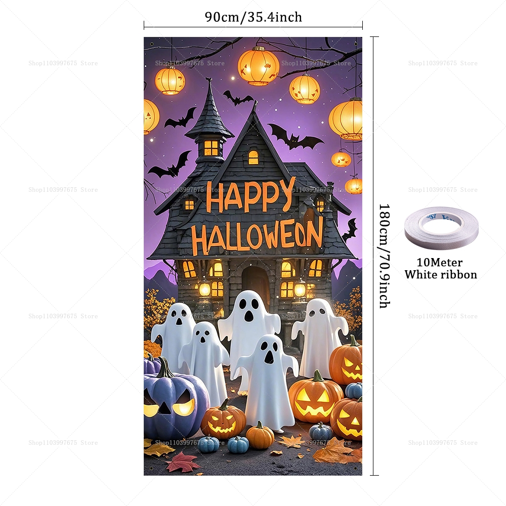 Happy Halloween Door Banner Ev - Spider Plant Hanging avis et prix