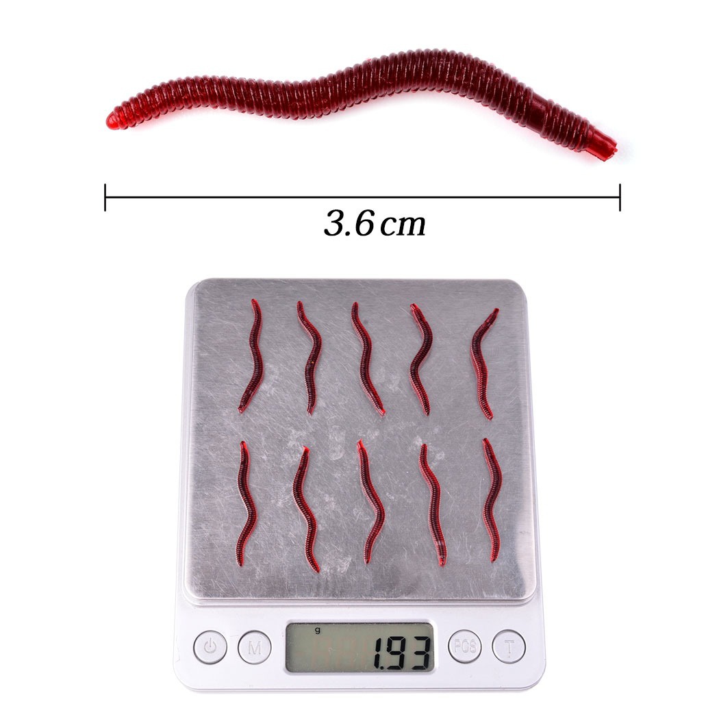 50Pcs Fishing Lures Lifelike F - Aglaonema Red avis et prix