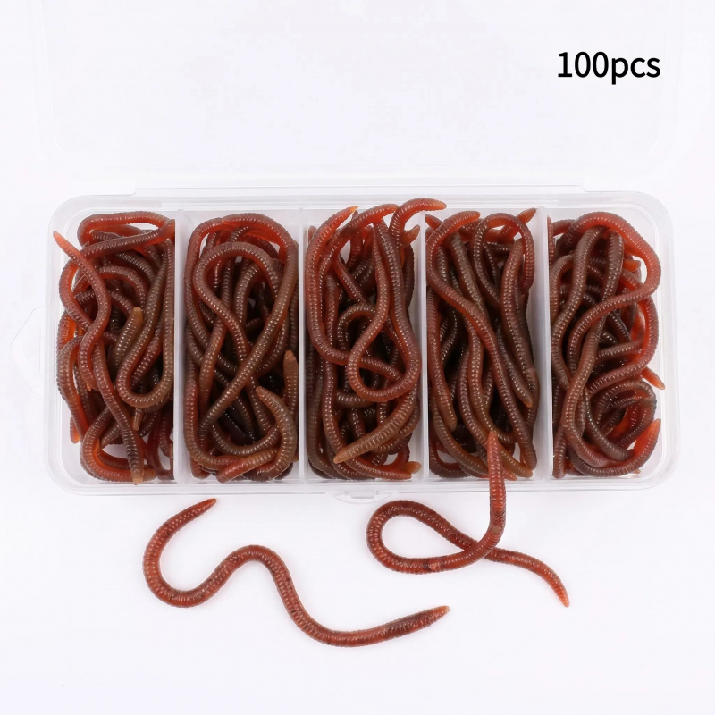 100pcs Soft Lure Bass Bream Bl - Aglaonema Red avis et prix