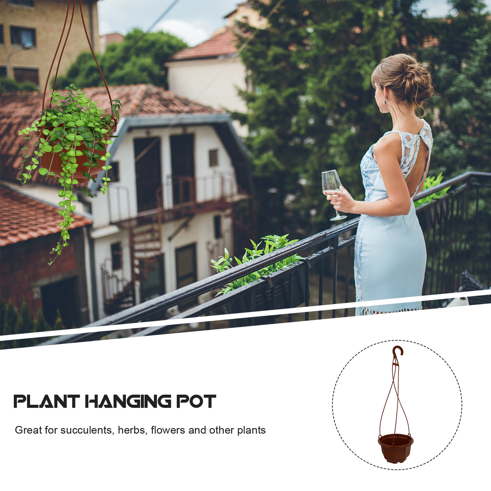 6Sets Hanging Flowerpot Lightw - Spider Plant Hanging avis et prix