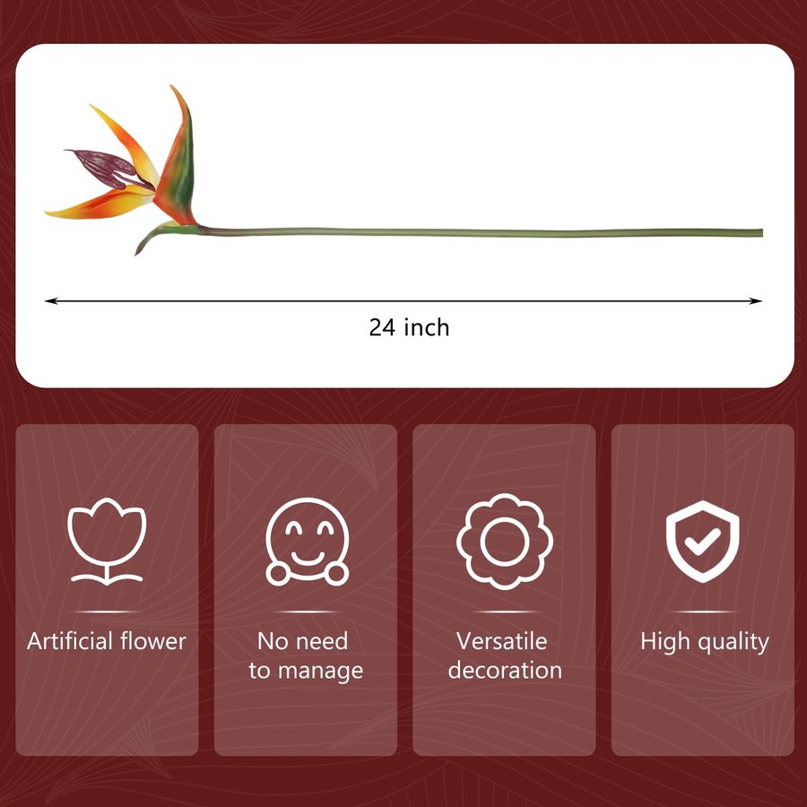 12 Pcs Bird of Paradise Artifi - Bird Paradise Strelitzia avis et prix