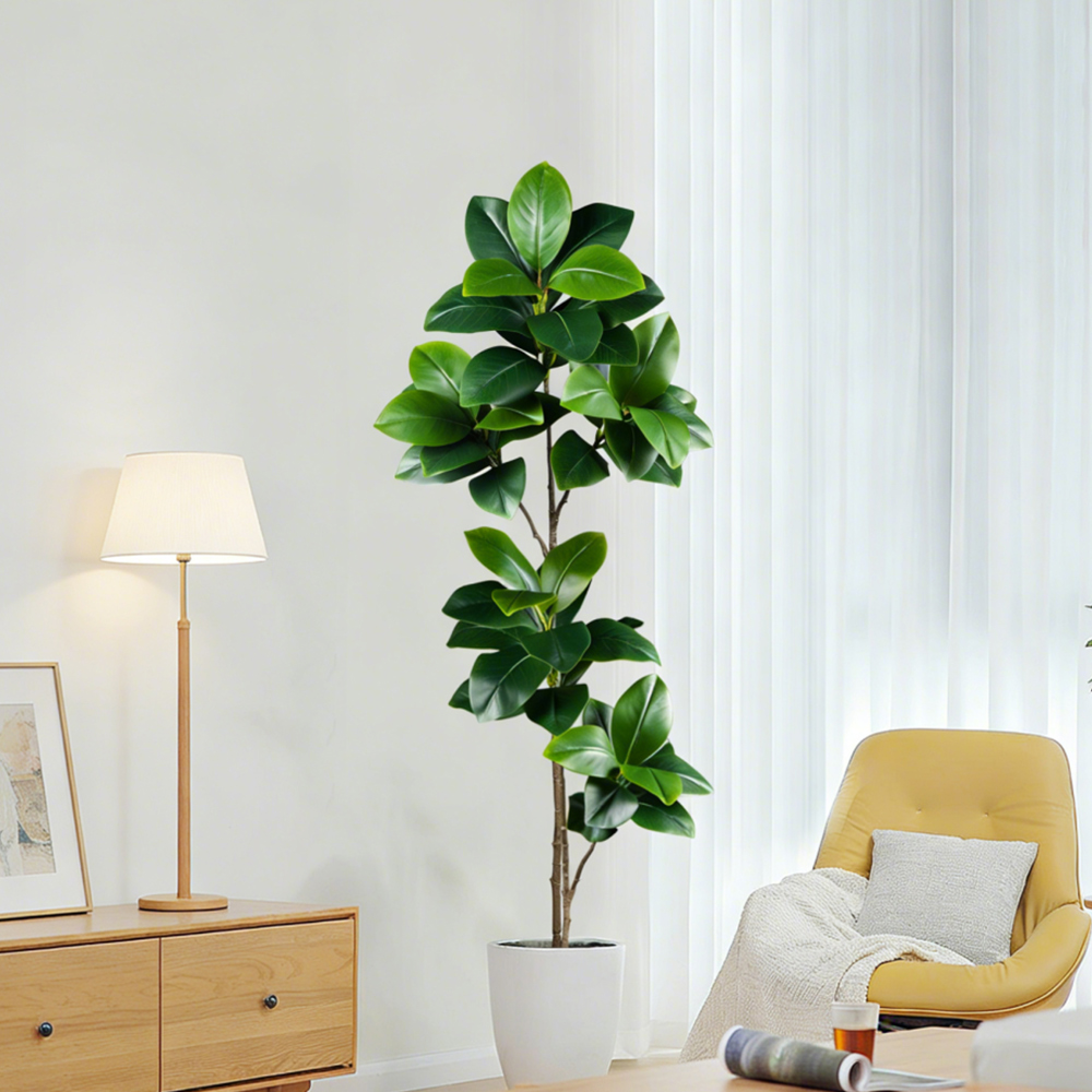 74-140cm Artificial Rubber Tre - Ficus Lyrata Tree avis et prix