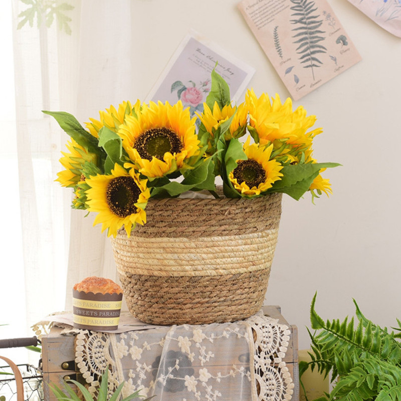 Straw Weaving Flower Plant Pot - Aloe Vera Pot avis et prix