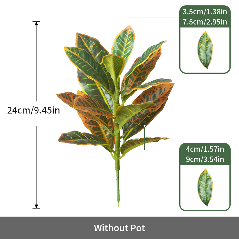 24-41cm Artificial Plants Fake - Ficus Lyrata Tree avis et prix