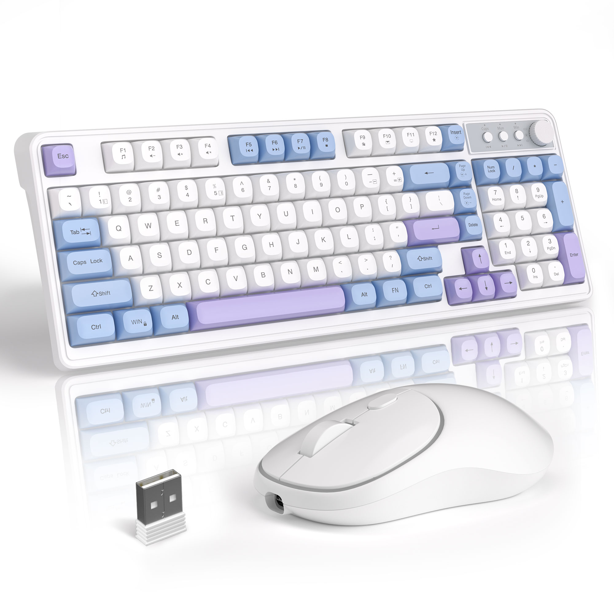 MageGee Wireless Gaming Keyboa - Tradescantia Purple avis et prix