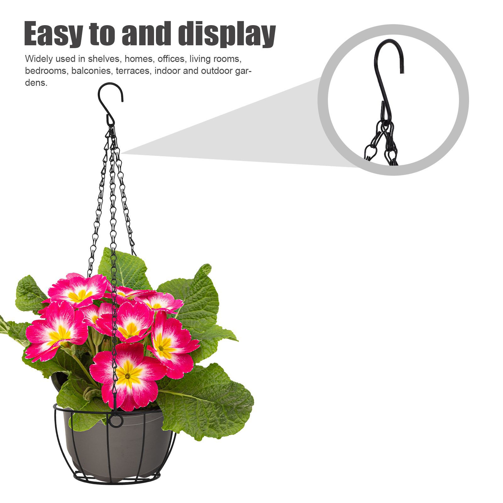 1Pc Iron Hanging Basket Flower - Spider Plant Hanging avis et prix