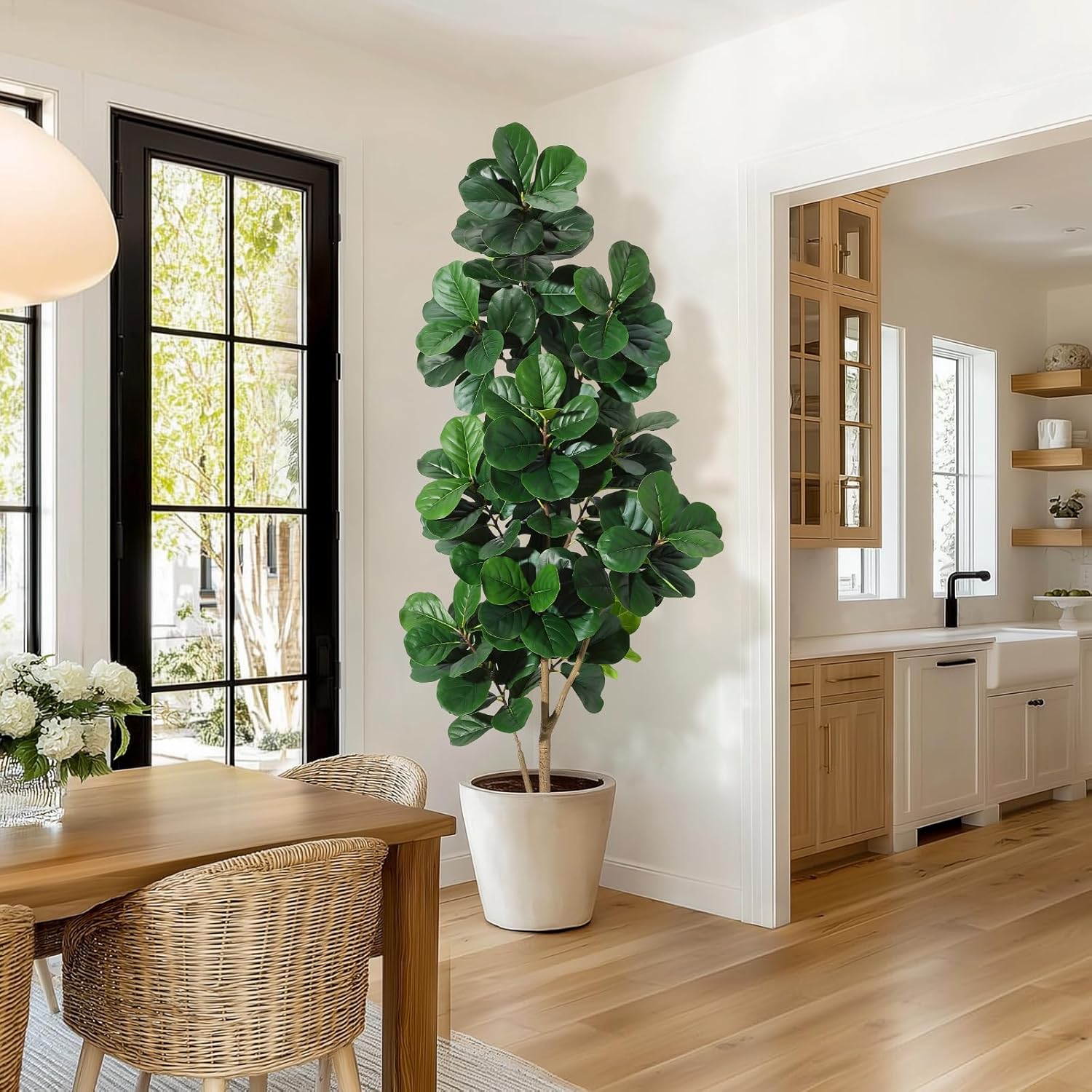 4FT/5FT/6FT/7FT Fiddle Leaf Fi - Ficus Lyrata Tree avis et prix