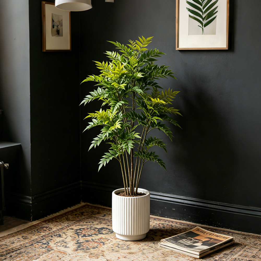 73-135cm Artificial Nandina Pl - Ficus Lyrata Tree avis et prix